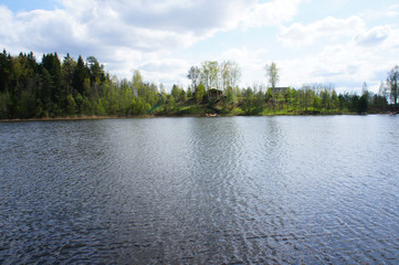 Rural river landscape 