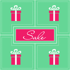 Retro sale poster, Fancy poster, retro inspired, flat design, fashion and style