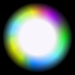 Lighting sphere colorful rainbow framed frame background picture