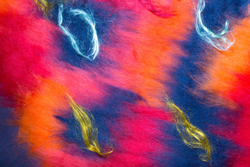 Background of multicolored wool