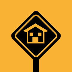 house repair sign design graphic vector illustration