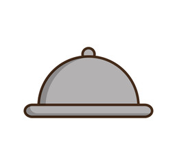 tray server isolated icon vector illustration design