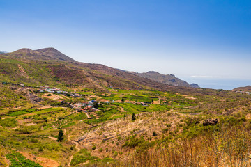 Fototapeta na wymiar village in the mountains of Tenerife, Canary islands, Spain