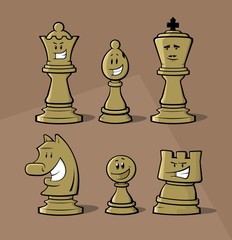 Funny chess pieces