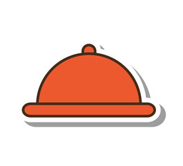 tray server isolated icon vector illustration design