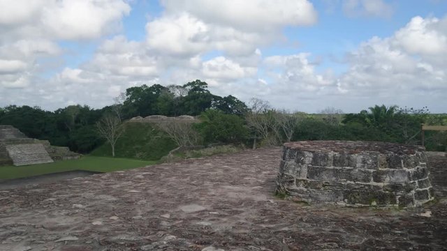 Rockstone Pond, Belize - January, 2016 - The Sacrificial Platform atop of the Temple of the Masonry Altars.