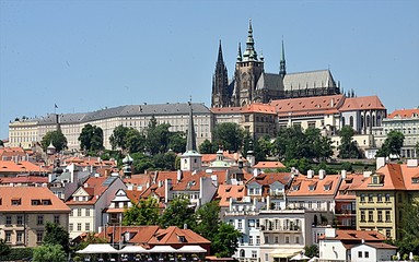 Fototapeta na wymiar castle and cathedral, Prague, Czech Republic, Europe
