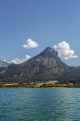 Naklejka premium Wolfgangsee lake, Austria