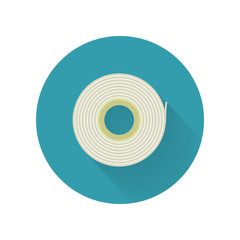 Scotch Tape Vector Icon in Flat Style Design