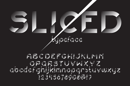 Sliced font set