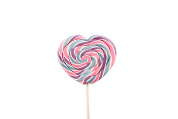 Sweet lollipop isolated on a white background
