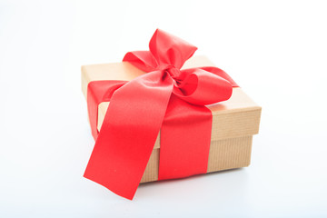 Gift box on white background