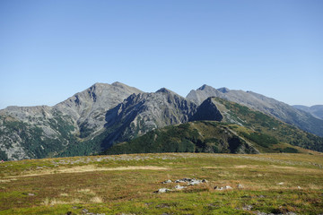 Fototapeta na wymiar Stein am Mandl, Obersteiermark Gipfel und Aussicht im Sommer