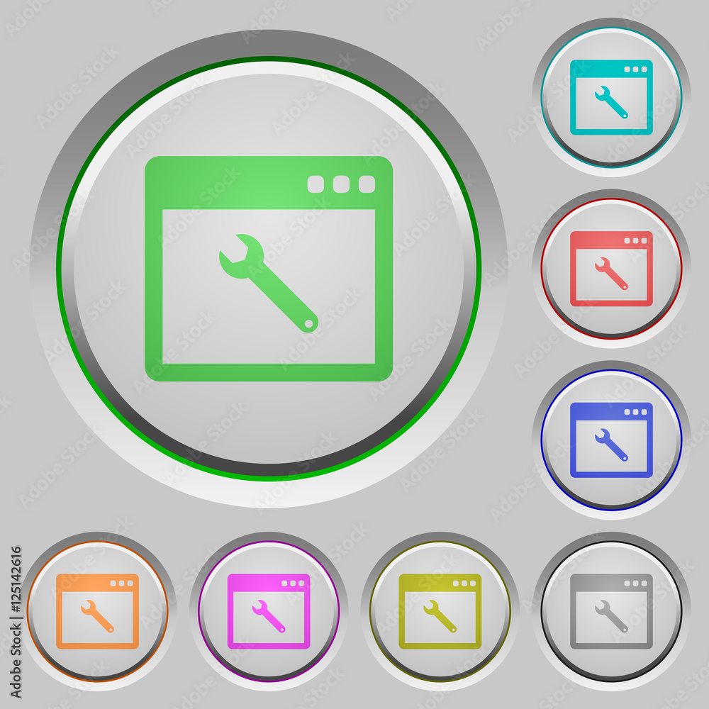 Poster application maintenance push buttons
