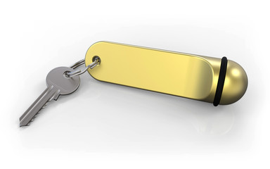 Schlüssel Schlüsselanhänger Messing