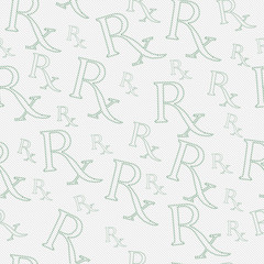 Green and White Prescription symbol made from Marijuana Leaves P