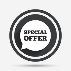 Special offer sign icon. Sale symbol.
