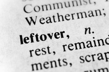 Fototapeta premium Leftover