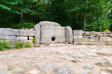 Dolmen in the Zhane river valley, Russia
