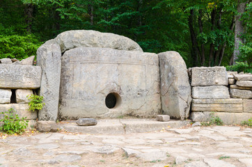 Dolmen in the Zhane river valley, Russia