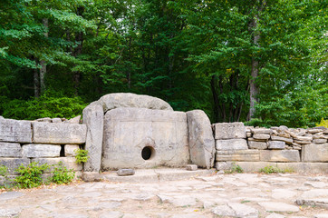 Dolmen in the Zhane river valley, Russia