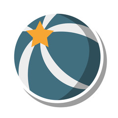 balloon beach isolated icon vector illustration design