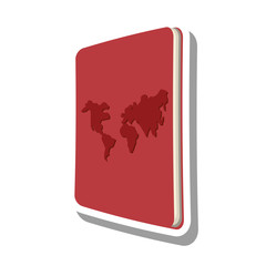 passport document isolated icon vector illustration design