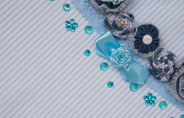 Fabric flowers background