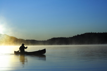 Paddling on  Blue Water