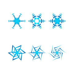 winter illustration snowflakes