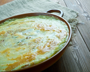 Belarusian dairy potato casserole