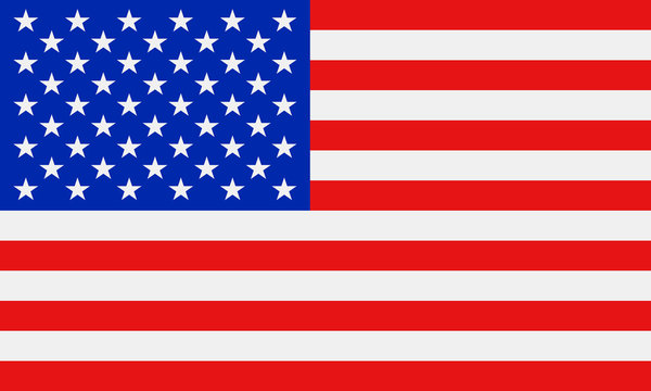 USA flag. Vector illustration.