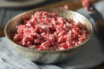 Fototapeta na wymiar Fresh Homemade Cranberry Butter Spread