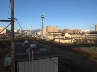 Obraz premium 朝の路線