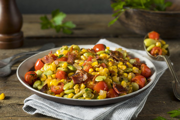 Homemade Succotash with Lima Beans
