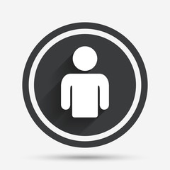 User sign icon. Person symbol.