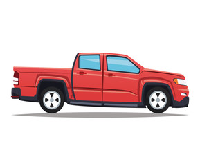 Fototapeta na wymiar Pickup icon. Vehicle transportation travel and trip theme. Colorful design. Vector illustration