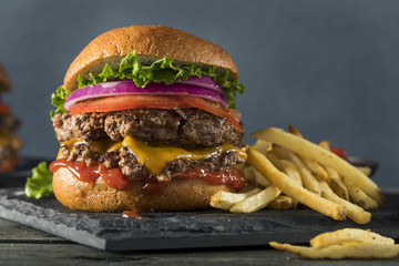 Homemade Cheese Smash Burger