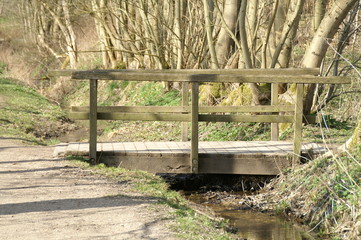kleine Holzbrücke