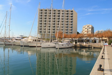 The marina of la Grande Motte, France