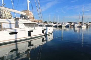 Fototapeta premium The marina of la Grande Motte, France