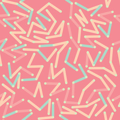 Abstract vector seamless pattern. Lines and dots.