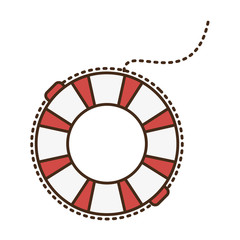 Naklejka premium float lifeguard isolated icon vector illustration design