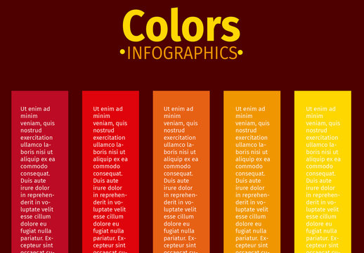 Red Orange Yellow Vertical Data Infographic Layout Template
