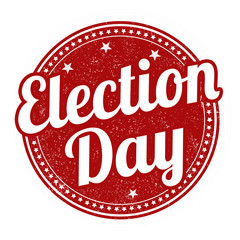 Election Day stamp or sign