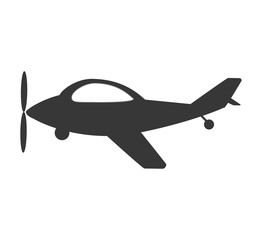 airplane vehicle flying isolated icon vector illustration design