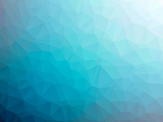 Blue white gradient polygon shaped background