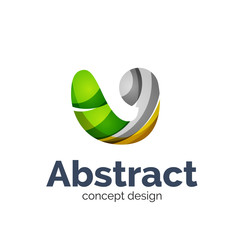 Business vector logo template - wave