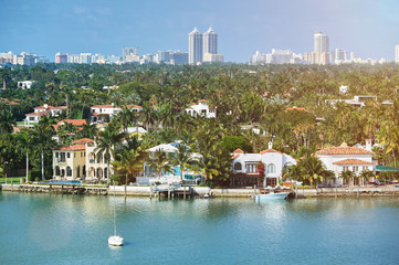 cityscape in miami city