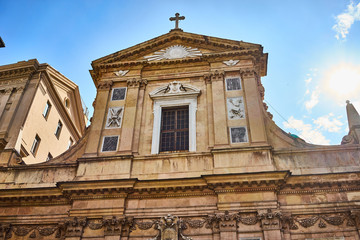 Illuminated Church / Cathedral of Saint Andrew in Genoa